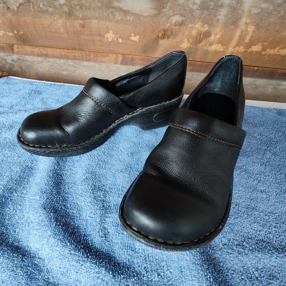 BORN Black loafers Sz 7/38 EXCELLENT condition
